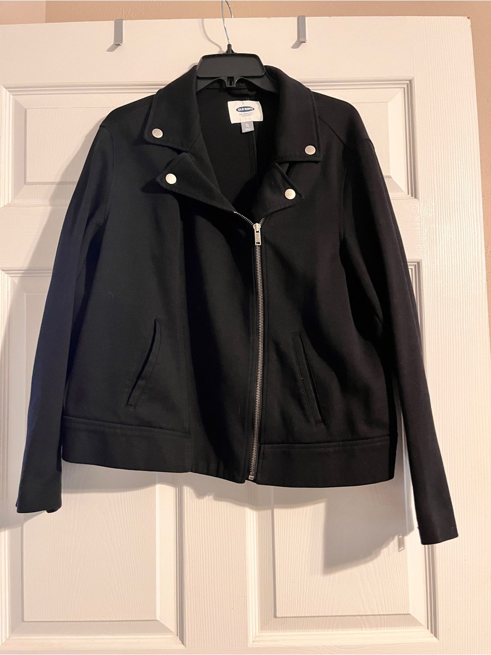 Old Navy Black Women's Moto-Style Jacket